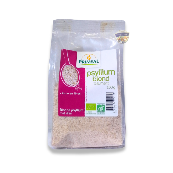 Psyllium blond tégument BIO, 150g - Priméal Maroc vente en ligne epicerie Fine