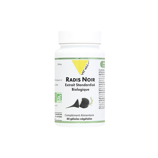 Radis noir Bio 190mg 60 gélules - Vital Plus