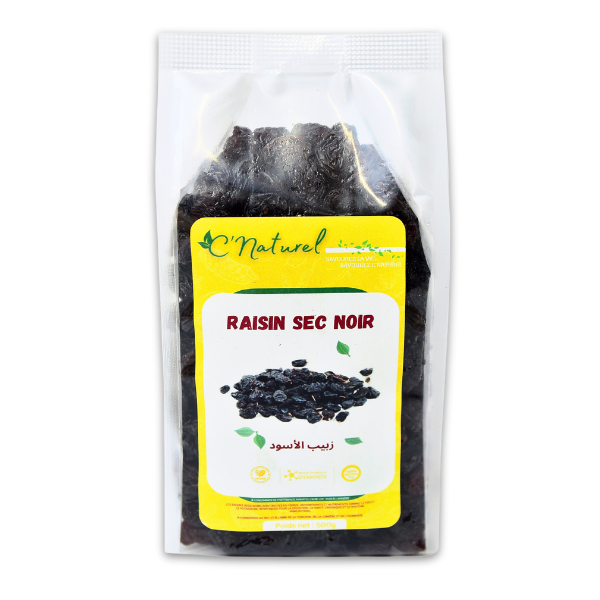 Raisins secs noirs, الزبيب الأسود - C'Naturel