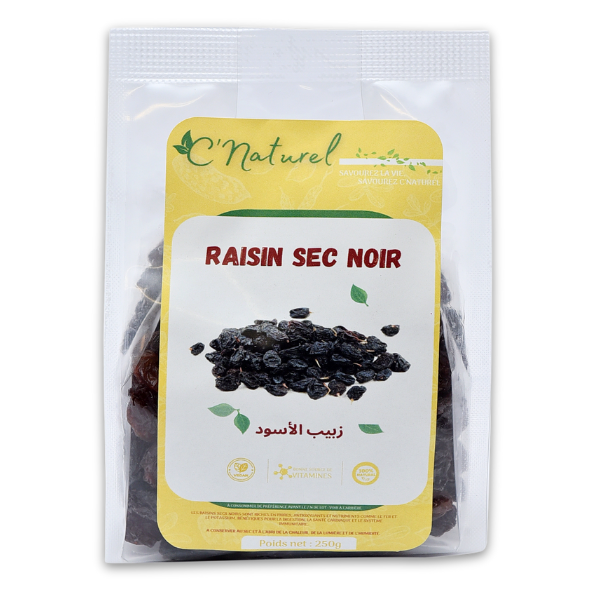 Raisins secs noirs, الزبيب الأسود - C'Naturel