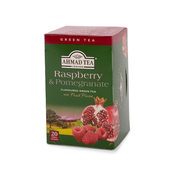 Thé Vert Framboise & Grenade, 20 Sachets - Ahmad Tea