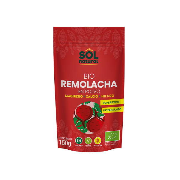 Poudre de betterave rouge bio, 150g - SOL NATURAL