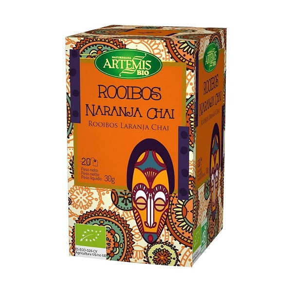 Infusion Rooibos Orange Chai bio, 20unités - ARTEMIS Maroc vente en ligne epicerie Fine