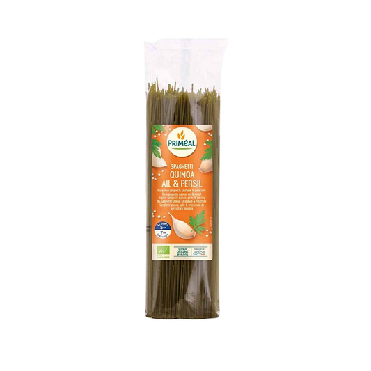 Spaghetti quinoa ail et persil 500g - Priméal Maroc vente en ligne epicerie Fine