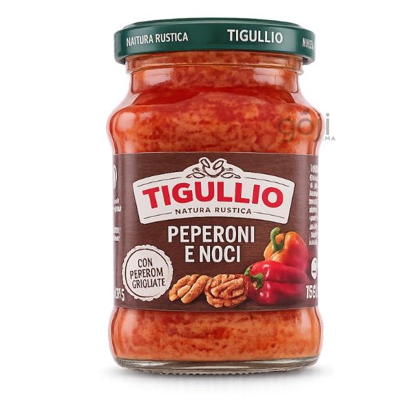 Sauce aux Poivrons Grillés et Noix, 185g – TIGULLIO Natura Rustica