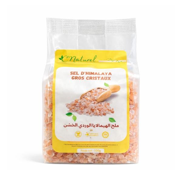 Sel rose d'Himalaya Gros Cristaux, ملح الهيمالايا الوردي الخشن - C'Naturel