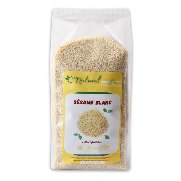 Graines de sésame blanc, سمسم أبيض - C'Naturel