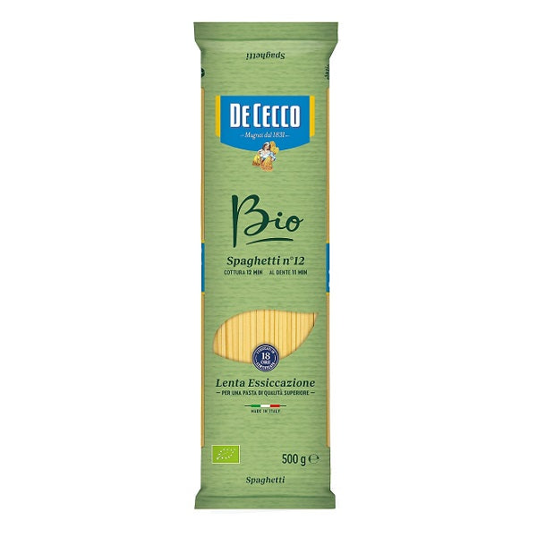 Spaghetti BIO N° 12, 500g - DE CECCO