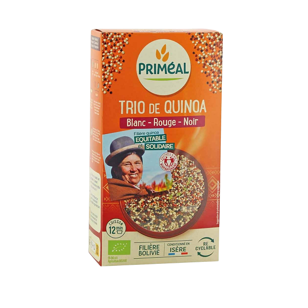 Trio de Quinoa 500g - PRIMÉAL Maroc vente en ligne epicerie Fine