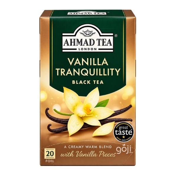 Thé Noir à la Vanille Tranquillité, 20 sachets - AHMAD TEA