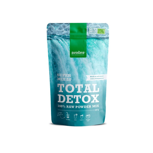 Total Detox Mix 2.0 en poudre, 250g - PURASANA Maroc vente en ligne epicerie Fine