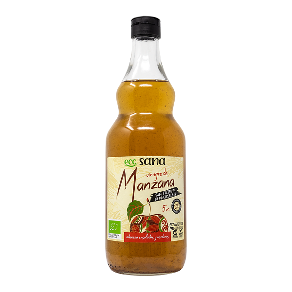 Vinaigre de Cidre BIO Non Filtré, 75cl - ECOSANA خل التفاح
