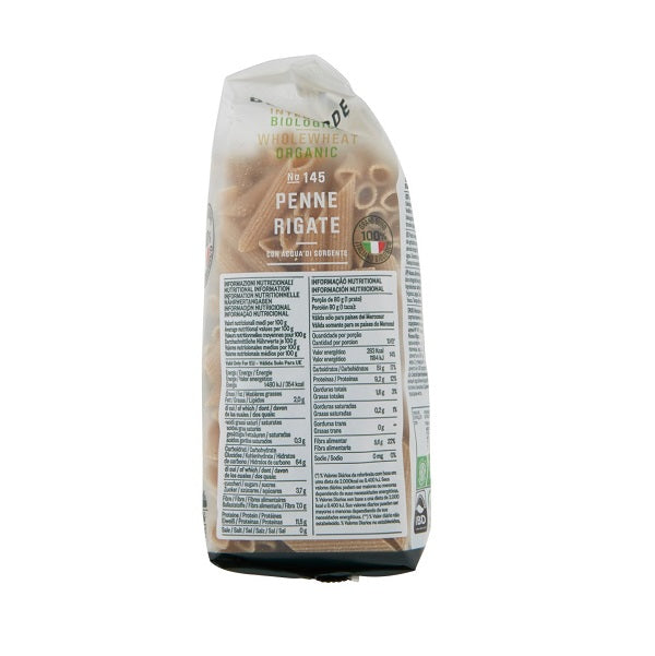 Pâtes Penne de semoule de blé Intégrale Bio No 145 - Delverde PENNE