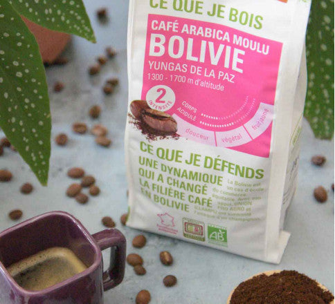 Café moulu Bolivie équitable & Bio, 250g - ETHIQUABLE