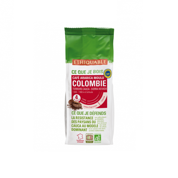 Café Arabica moulu Colombie Bio, 250g - ETHIQUABLE