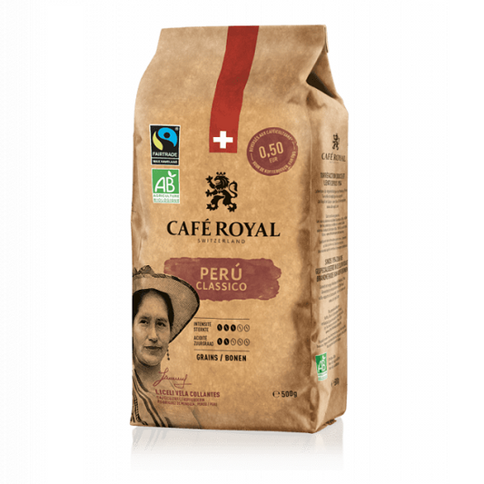 Café en grains Peru Classico BIO, 500g – CAFÉ ROYAL