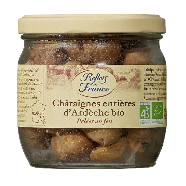 Châtaignes bio entières d'Ardèche, 210g - REFLETS DE FRANCE