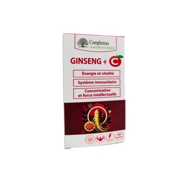 Ginseng + C,  60 Gélules - COMPLEMAX