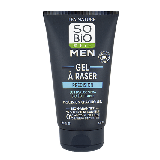 Gel aloe vera à raser précision, 150ml - So' Bio ETIC Maroc vente en ligne epicerie Fine
