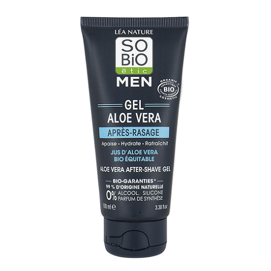 Gel aloe vera après-rasage, 100ml - So' Bio ETIC Maroc vente en ligne epicerie Fine