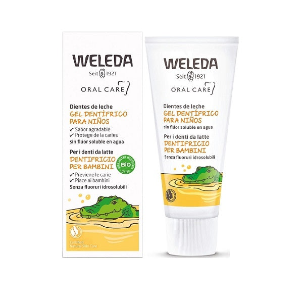 Dentifrice bio pour enfants, 50ml- WELEDA