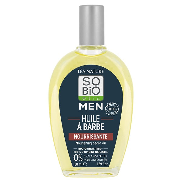 Huile à Barbe nourrissante pour Homme, 50ml - So' Bio ETIC
