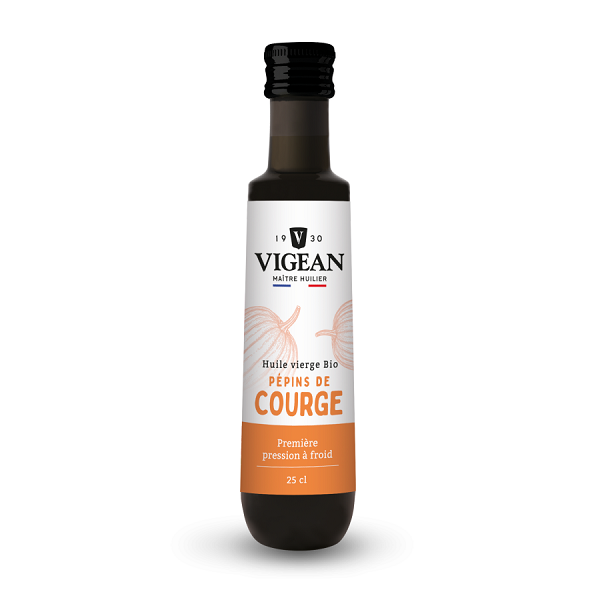 Huile de pépin de courge vierge bio, 25cl - VIGEAN