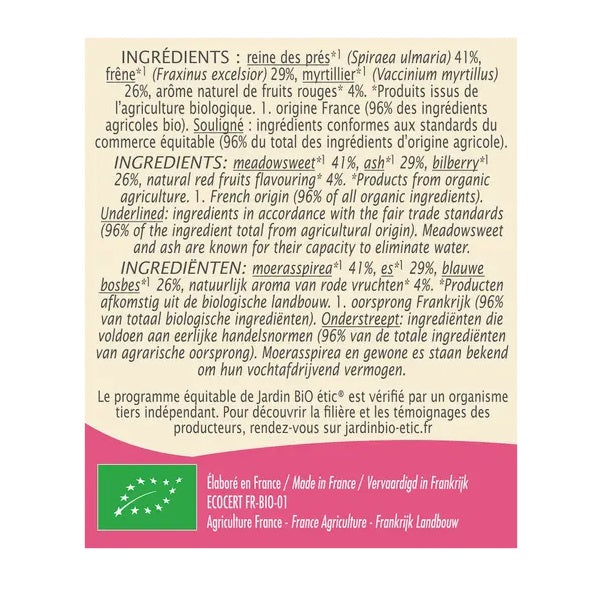 Infusion aide minceur - JARDIN BIO