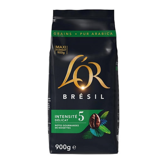 Café en grain Brésil, intensité 5 Délicat, 900g - L'OR