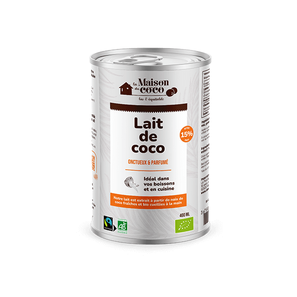 Lait de Coco 15% 400 ml - La Maison du coco