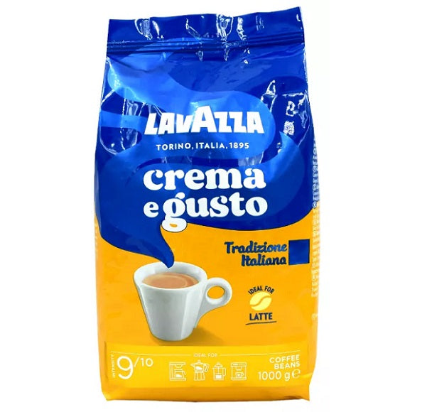 Café en grains, Crema e Gusto, Ideal for Latte 9/10 – LavAzza