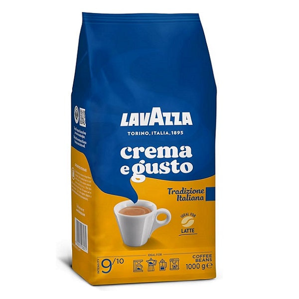 Café en grains, Crema e Gusto, Ideal for Latte 9/10 – LavAzza
