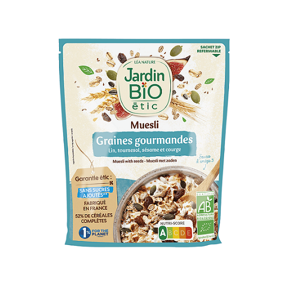 Muesli aux graines gourmandes bio - JARDIN BIO Maroc vente en ligne epicerie Fine