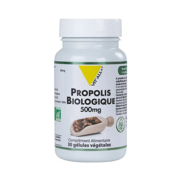 Propolis purifiée Biologique, 30 gélules - Vital Plus