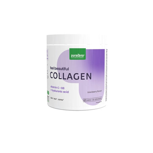 Poudre de collagène mûre, 240g Feel beautiful collagen - PURASANA