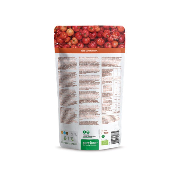 Poudre acérola - PURASANA مسحوق كرز هندي Maroc vente en ligne epicerie Fine