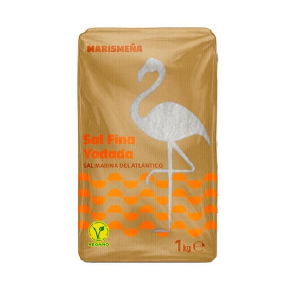 Sel fin de l'Atlantique iodé bio, 1Kg - MARISMEÑA