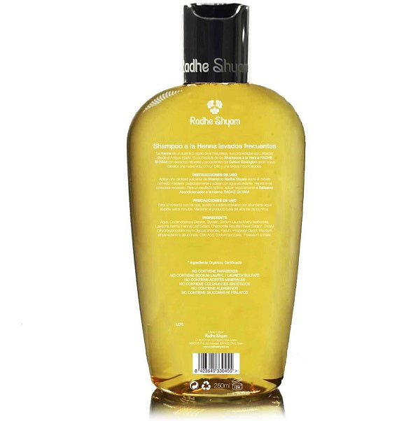 Shampooing au henné pour Lavage fréquent, 250ml - Radhe Shyam