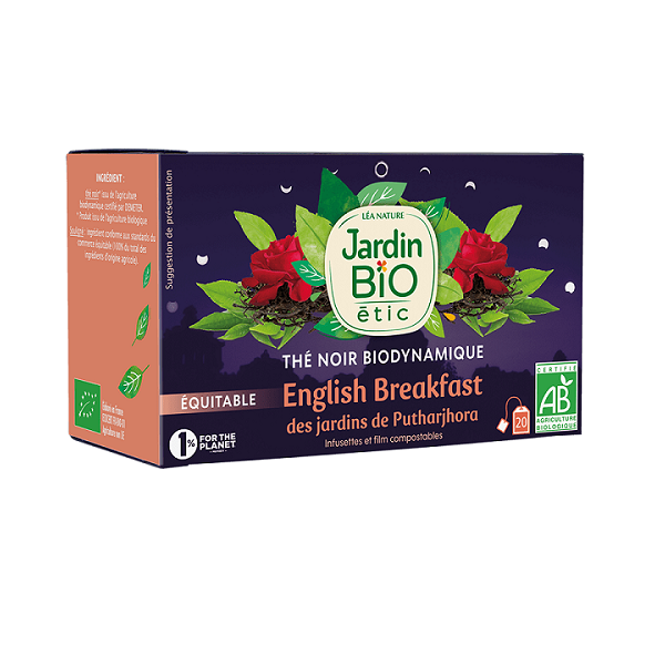 Infusion Thé noir English Breakfast bio - JARDIN BIO