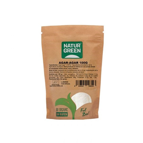Agar-Agar en poudre Bio 100g - NaturGreen Maroc vente en ligne epicerie Fine