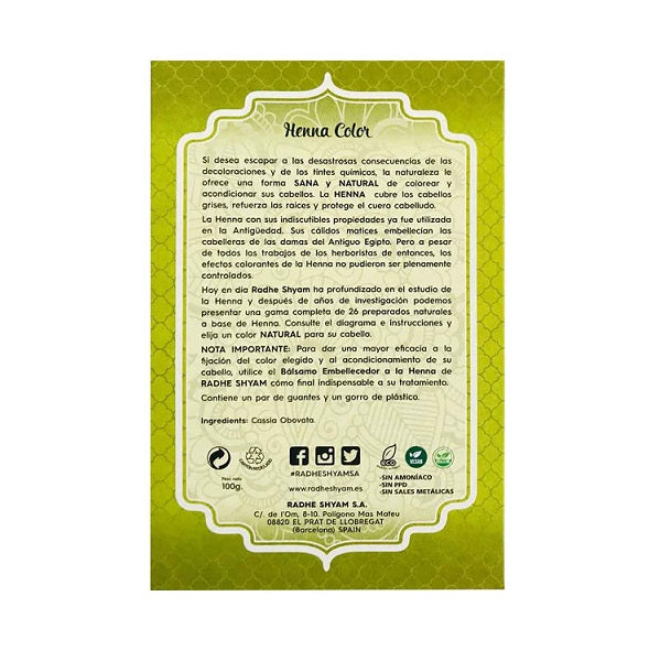 Henna traitement capillaire NEUTRE - RADHE SHYAM