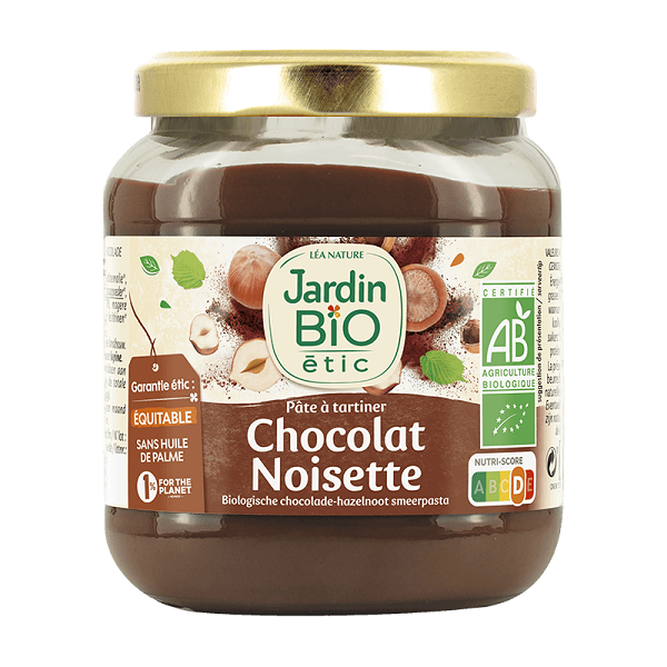 Pâte à Tartiner Chocolat et Noisette - Jardin Bio etic Achat en ligne Maroc  – GOJI MAROC