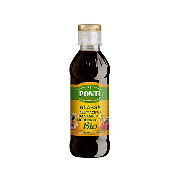 Glaçage Biologique au vinaigre Balsamique de Modène I.G.P - Ponti Glassa