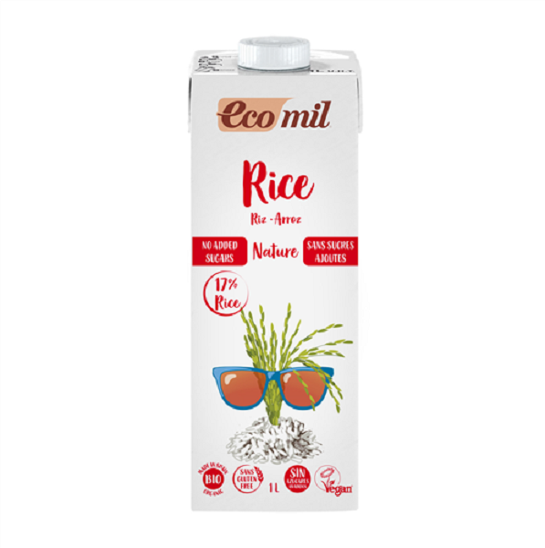 Ecomil Boisson au riz sans sucres ajoutés Bio 1L