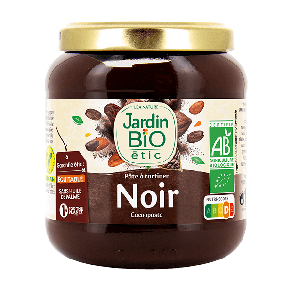 Pâte à tartiner chocolat noir sans huile de palme - Jardin Bio etic Achat  en ligne maroc – GOJI MAROC