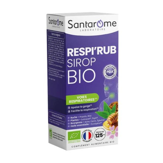 Respi'Rub Sirop Bio, 125ml - SANTAROME BIO