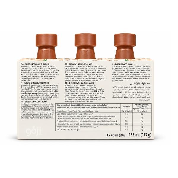 Coffrets de Sirops Gourmet pour Café, Assortiment de 3 Saveurs - GOURMET