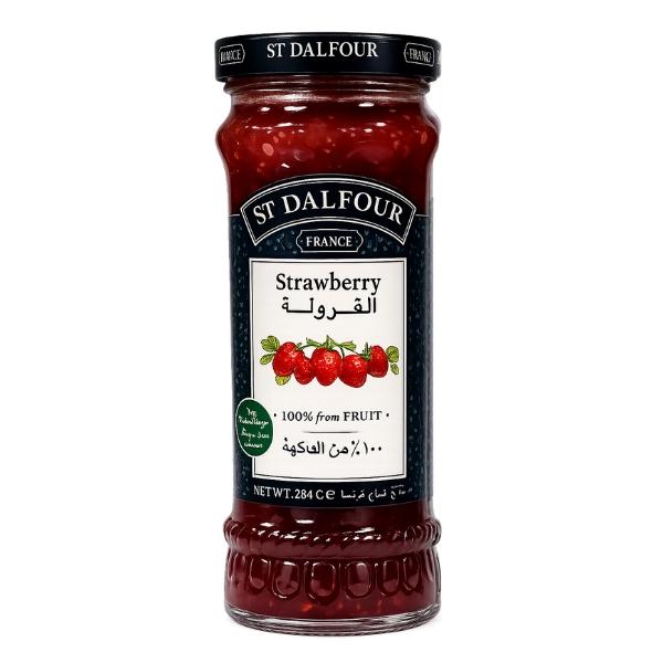 Confiture Fraises sans sucre ajouté, 284g - ST DALFOUR