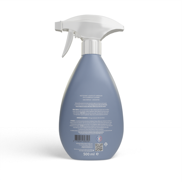Spray nettoyant jouets et surfaces écologique sans parfum, 500ml - GREEN MOOD