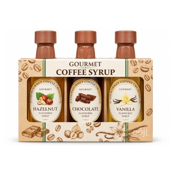 Coffrets de Sirops Gourmet pour Café, Assortiment de 3 Saveurs - GOURMET